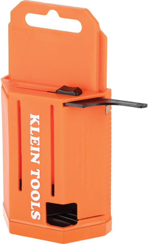 Klein Tools 44125 Utility Knife Blade Dispenser with 50 Triple Ground Replacement Blades for Long-Lasting Sharpness by Klein Tools