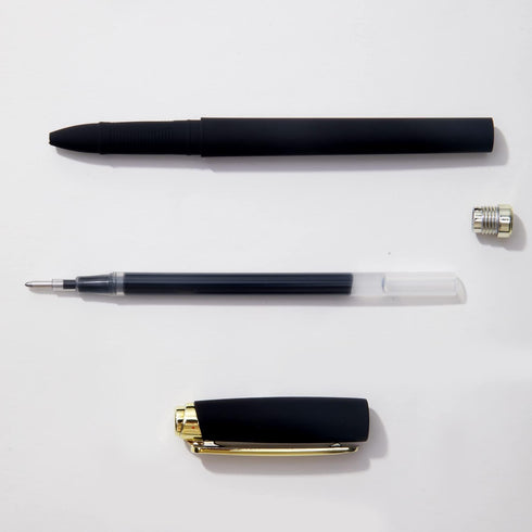 Black Ink Gel Pens - 1.0 mm Bold Point with Large Ink Cartridge, 12 Pack