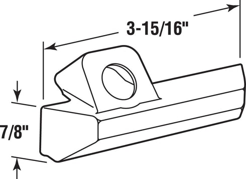 Prime-Line H 4096 3-15/16 In. High Impact Plastic Construction Champagne Color Pella Casement Operator Cover (Single Pack)
