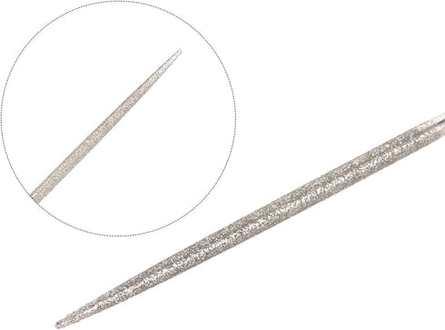 uxcell 5pcs Round Diamond Needles File 150 Grit for Metal Glass Wood Stone Grinding Polishing Engraving 2mm x 100mm