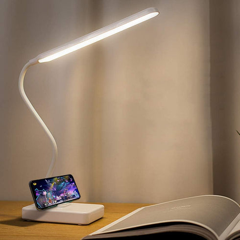 Cordless Desk Table Lamp, Rechargeable Battery 2200mAh, Touch 3 LED Modes, Dimmable Gooseneck Lamp for Kids Bedroom