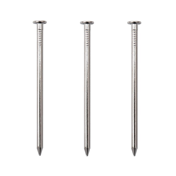 70pcs Hardware Nails, 2-1/2 Inches Nickel Plated Hanging Nails, Wall Nails for Hanging and Wood Projects