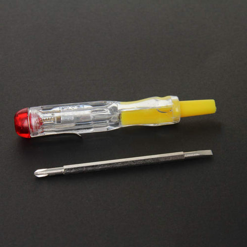 Fielect 2pcs Tester Screwdriver, Circuit Tester Pen, Electric Contact Voltage Tester 100-500V Dual Head