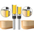 4Pcs Pattern Flush Trim Router Bit Set, 1/4 Inch Shank Carbide Straight Cut Router Bits for Woodworking Milling
