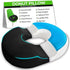 Seat Cushion for Car, High-Rebound Memory Foam & Gel Doughnut Pillow for