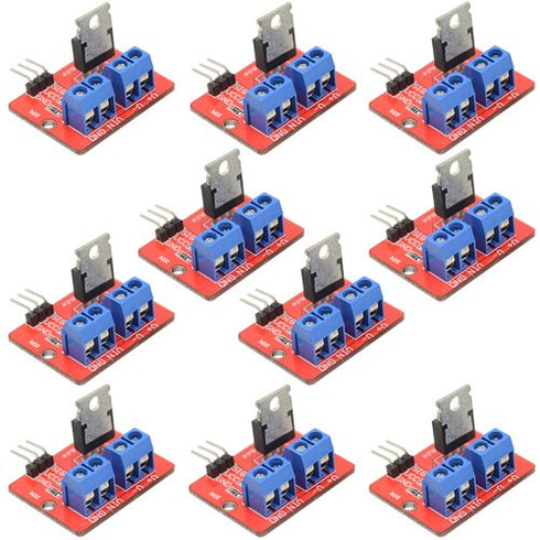 WMYCONGCONG 10 PCS IRF520 MOSFET Driver Module for Button Driver Module Applications