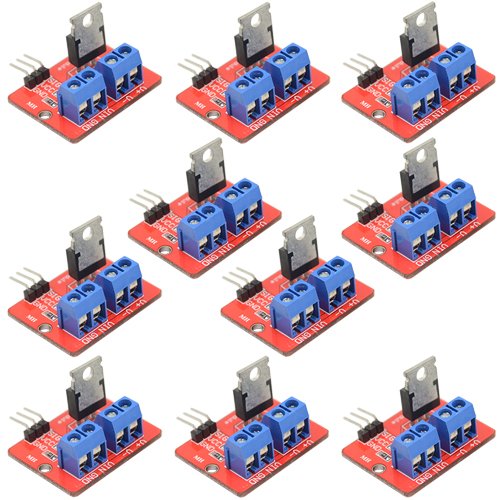 WMYCONGCONG 10 PCS IRF520 MOSFET Driver Module for Button Driver Module Applications