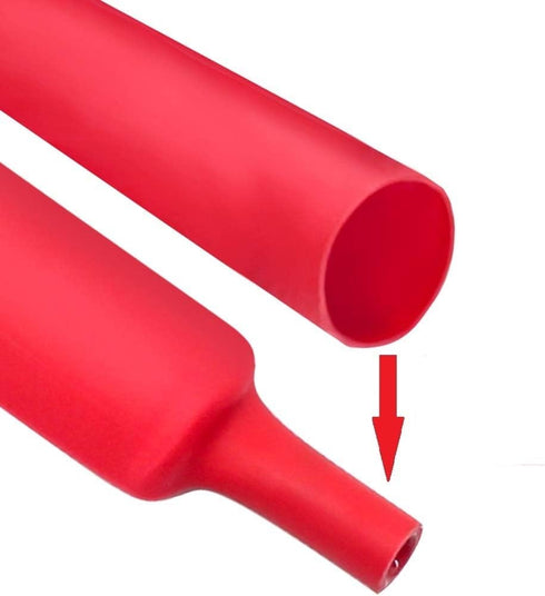Dual Wall Heat Shrink Tubing 3:1 Ratio Heat Activated Adhesive Glue Lined Marine Shrink Tube Wire Sleeving Wrap (4Ft,