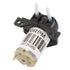 Peristaltic Pump, Dosing Pump DC 6V DIY Miniature Silent Liquid Pump, Self-Priming Pump (No plug-6V Right angle black)