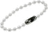 6 25 Pack (31925) Lucky Line CONNECTORS for Size No. Ball Chain, Nickel-Plated Brass, Per