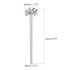 MECCANIXITY 304 Stainless Steel Stirring Rod 7.87" Length Dispersion Machine Stir Sticks with 1.57" ID Dispersion Disc for Laboratory, Industrial