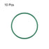 uxcell Fluorine Rubber O-Rings, Green, Pack of 10, 45mm OD 41mm ID 2mm Width FKM Seal Gasket for Plumbing Machinery