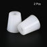 MECCANIXITY Silicone Rubber Tapered Plug 19mm to 25mm with Hole, White for Laboratory Use, 2 Pieces