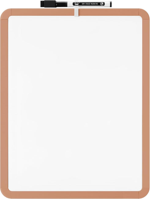 Mr. Pen Dry Erase Board, 14” x 11” with Black Marker - Sandstone Frame Small White Board for Kids and Students