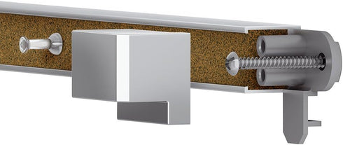 Quartet Prestige 2 Connects Bulletin Board Bar, 96-Inch Cork Surface, Aluminum Frame (85385)