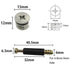 50 Sets Furniture Connecting Cam Lock Fittings with Dowel, Cam Lock Nuts and Screws for Wardrobe and Cabinet