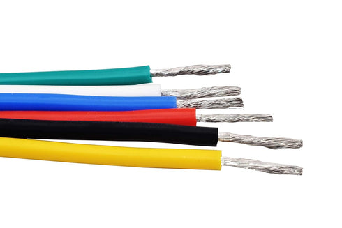 22 22 23ft/7m 6 AWG Stranded Wire Kit Silicone Coated Copper Wires Gauge Pre-Tinned Each Spool, Colors (Black, Red
