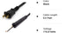 Power Tool Replacement Cord SJT, 18 GA AWG, 2 Wire, 6.5 ft, 2 Prong, Stripped Ends, Rubber Strain Relief Boot