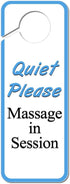 GRAPHICS & MORE Quiet Please Massage in Session Plastic Door Knob Hanger Sign