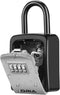 ORIA 4 Digit Combination Key Lock Box, Waterproof Key Safe for Indoor Outdoor, Holds 5 Keys, Silver