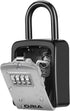 ORIA 4 Digit Combination Key Lock Box, Waterproof Key Safe for Indoor Outdoor, Holds 5 Keys, Silver