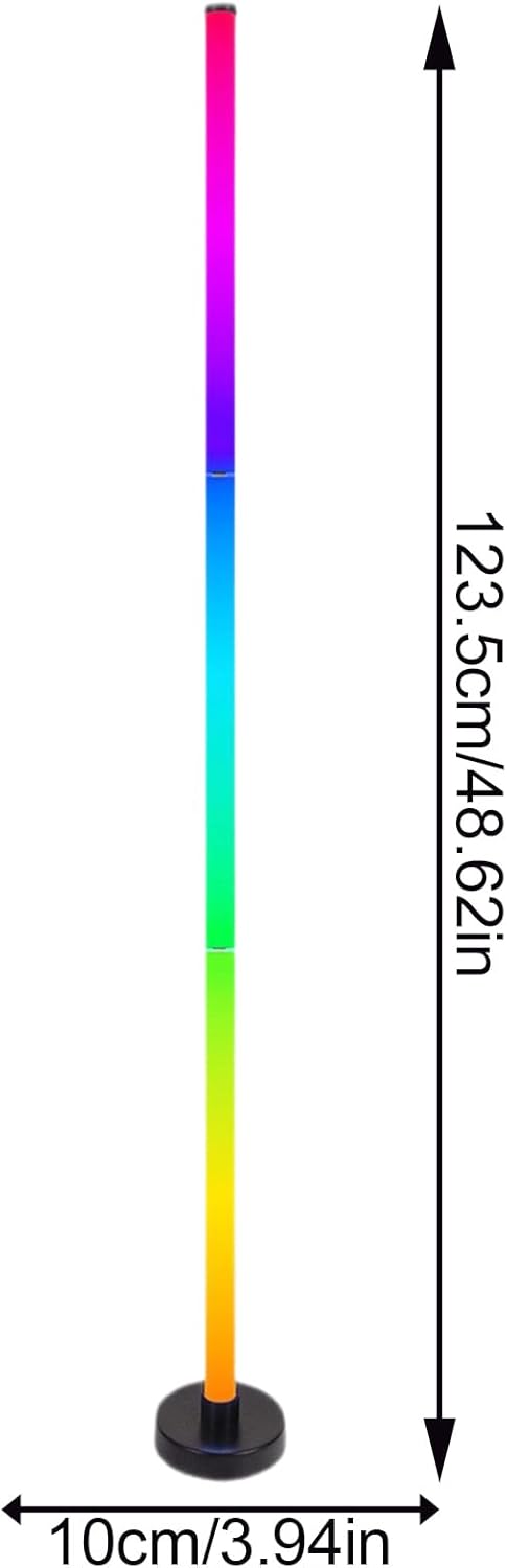 Generic LED Floor Lamp - Corner Standing Light, Modern Room Decor, App and Remote Control RGB Ambient Lighting, | RGB