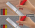 EXcraft Mechanical Carpenter Pencils, 2 Pack, 6 Refills Deep Hole with Built-in Sharpener for Carpentry Tools