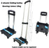 VILINKOU Backpack Schoolbag/Backpack Hand Truck Wheeled Cart Trolley Hand Aluminium Alloy Folding Trolley Cart