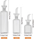 LumaGrove BBQ(450ML) Oil and Vinegar Dispenser Glass, Borosilicate Glass Olive Oil Vinegar Dispenser with Pourers