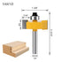 1/4 Inch Set, 3 6 Set (1/8", 1/4", 5/16", 3/8", 7/16", 1/2" (1/4 Inch) WSOOX Shank Rabbet Router Bit Pieces Rabbeting