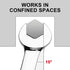 Jetech Ratcheting Combination Wrench, Industrial Grade Gear Spanner, 12-Point Design, SAE 7/16"