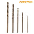 POWERTEC Cobalt Drill Bit Set, 50 PK, 3/64 Inch -1/8 Inch M35 HSS Cobalt Twist Drill Bits with 135° Tip