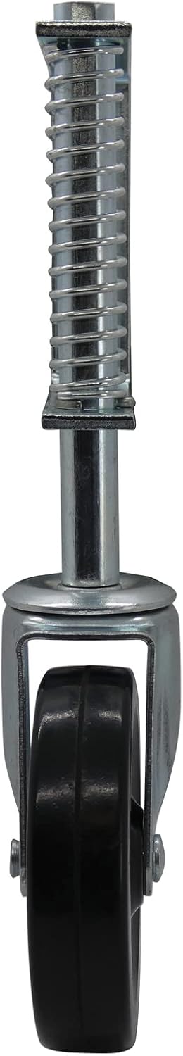 Shepherd Hardware Metal 9785 Spring Loaded Gate Caster, 4-Inch, Black