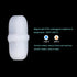MECCANIXITY Magnetic Stirrer Mixer Stir Bar Rod 10mm/0.39" White PTFE Coating Magnet for Laboratory, 3Pcs