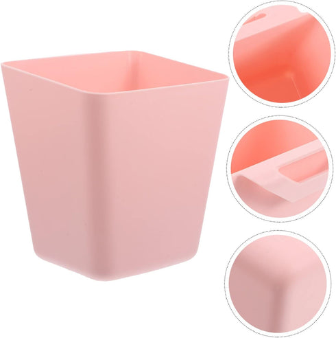 5pcs Alipis Rolling Cart Organizers Pink Hanging Cup Holder for Wall Sturdy Storage Box Holder Rolling Cart Accessories
