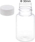 uxcell 100ml/3.4 oz PET Plastic Lab Chemical Reagent Bottles, Wide Mouth Liquid/Solid Storage Containers with Tamper