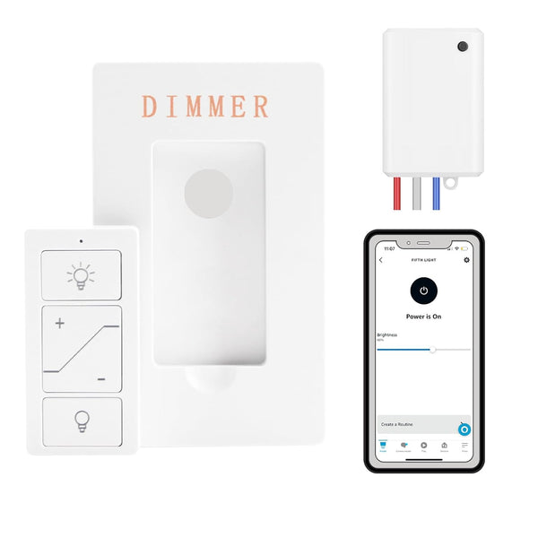 Humpptom Wireless Light Switch, Remote Light Switch Compatible with Alexa, Smart Wireless Dimmer
