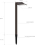 8409210101 0.6W Malibu Lighting Malibu Landscape Lighting, Low Voltage Equinox LED Path Light Charcoal Brown