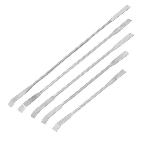 12Pcs Set Set Bordstract Laboratory Spatula , Stainless Steel Laboratory Spoon Dual Ended Sampling Scoop Kit for Labs