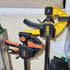 4 Pack Wall Hanger Bar Clamp Storage Clip, Wall Rack Utility Hooks for Woodworking Tools, Hang Heavy Tools Up to 20lbs