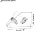 PATIKIL Multifunctional Document Clip,5Pcs Triangular Clips for Books Pages, Prevent Books Curling for Office, Reading Markers Clips, Transparent White