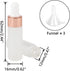 Kesell 50 Pack Dropper Bottles, 5ml Frosted Glass Sample Bottles for Essential Oils, with 3 Funnels, Rose Gold Cap