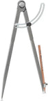 Pencil Compass 12 Inch - Precision Woodworking Compass with Wing Divider and Pencil Holder for Geometry Drafting