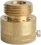 HYDRO MASTER Vacuum Breaker Valve,Hose Bib Backflow Preventer, 3/4 Inch, Brass Finish