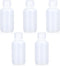 60ml/5 Pcs HDPE Narrow Mouth Round Container, Leak Proof Plastic Lab Chemical Reagent Bottles