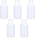 60ml/5 Pcs HDPE Narrow Mouth Round Container, Leak Proof Plastic Lab Chemical Reagent Bottles