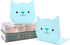 Lovely Cat Pattern Kids Bookends Student Book Ends Metal Office Desk School Library Decoration Bookshelf Book Organizer