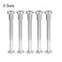 uxcell 5 Sets Screw Post for 5/16"(8mm) Hole Dia, Male M6x70mm Belt Buckle Binding Bolts Leather Fastener Stainless