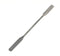 Stainless Steel Double Ended Micro Lab Scoop Spoon, Half Rounded & Flat End Spatula Sampler (7 INCH)