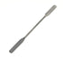 Stainless Steel Double Ended Micro Lab Scoop Spoon, Half Rounded & Flat End Spatula Sampler (7 INCH)